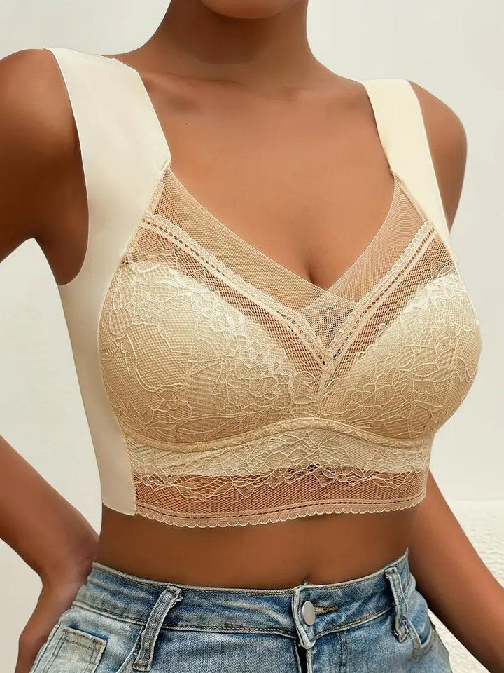 Nahtloser Push-up-BH aus Spitze