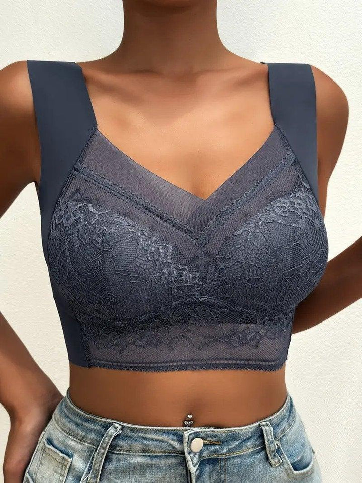 Nahtloser Push-up-BH aus Spitze