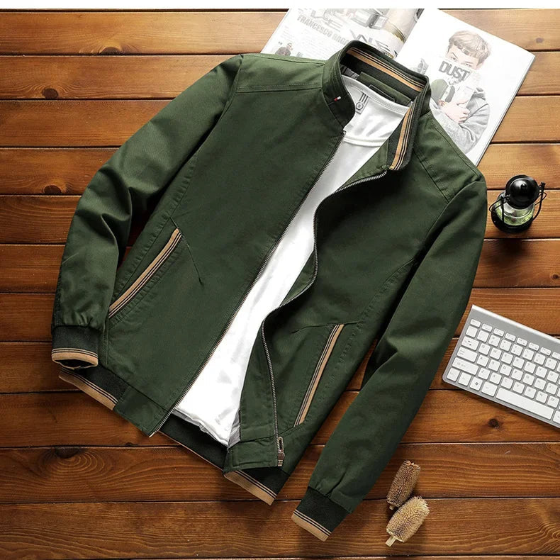 Stylische Herren-Bomberjacke aus Baumwolle