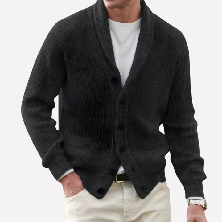 Herren Cardigan mit Schalkragen