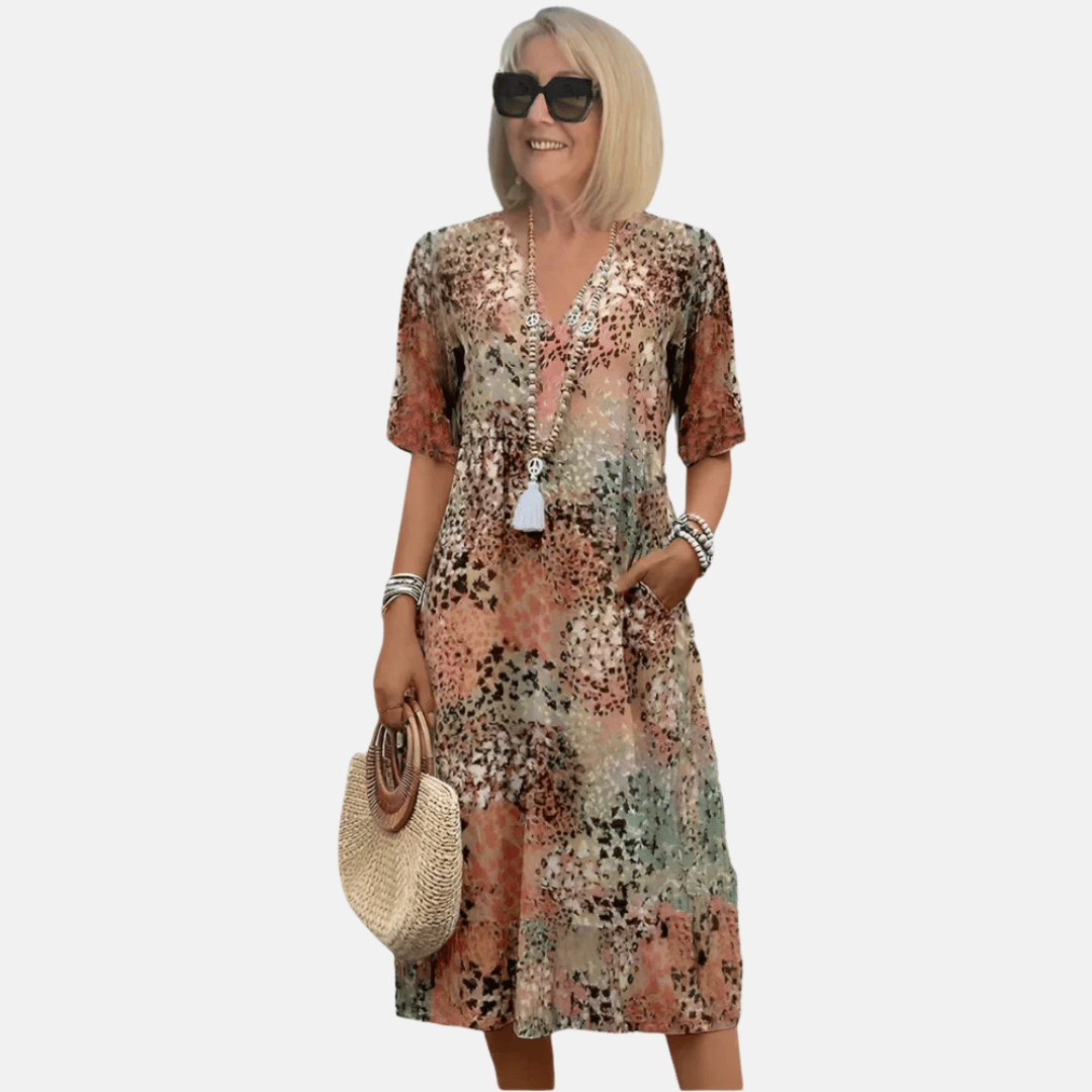 Locker sitzendes Sommer-Freizeitkleid