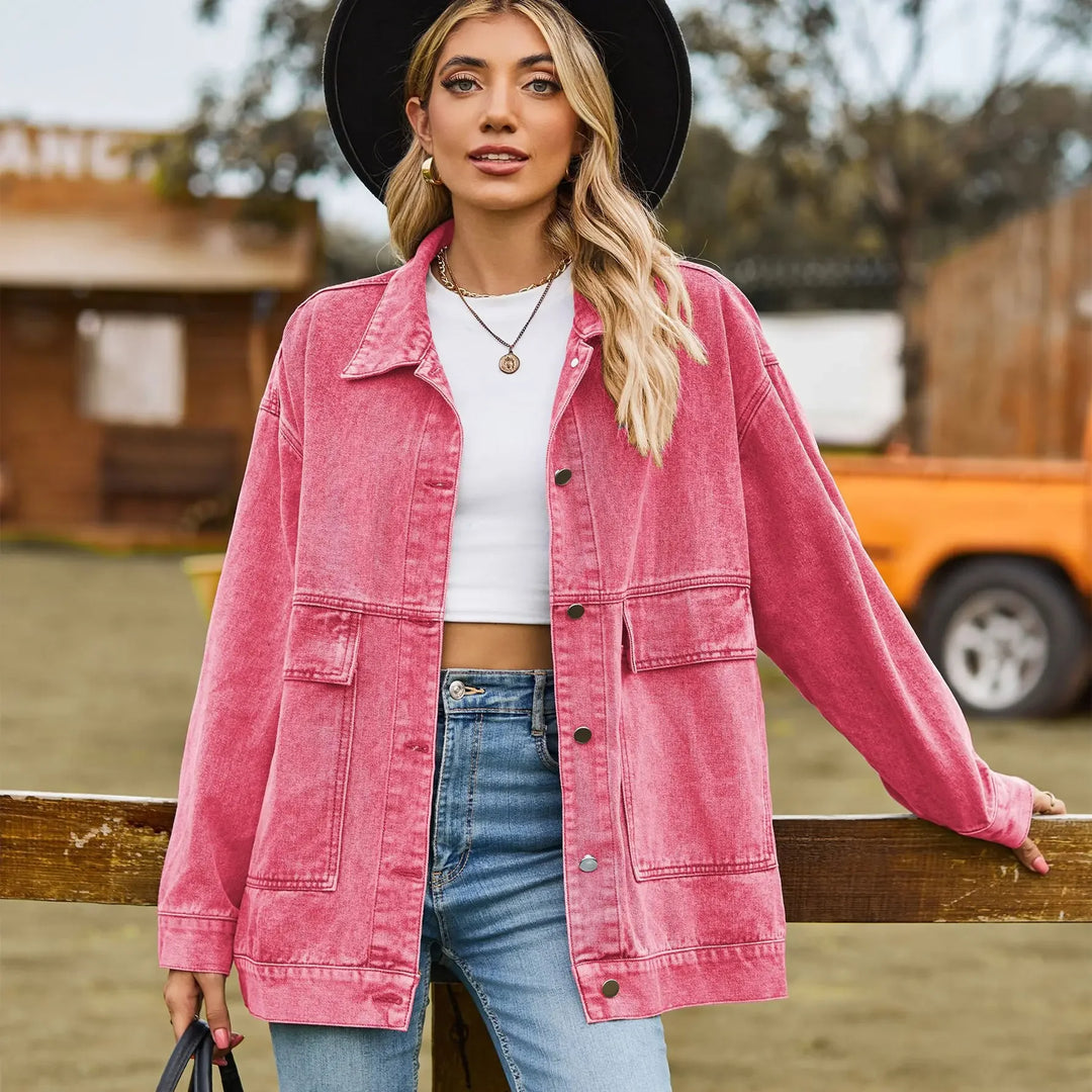 Klassische Vintage-Jeansjacke für Damen