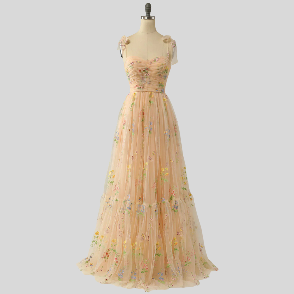 Elegantes schulterfreies Paillettenkleid