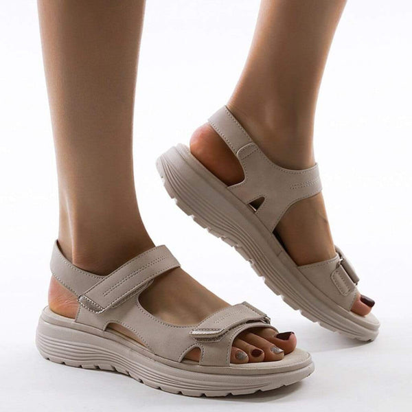 Damensandalen mit verstellbarem Riemen