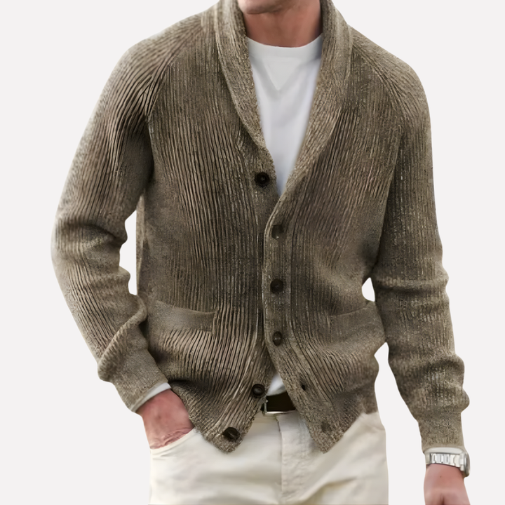 Herren Cardigan mit Schalkragen