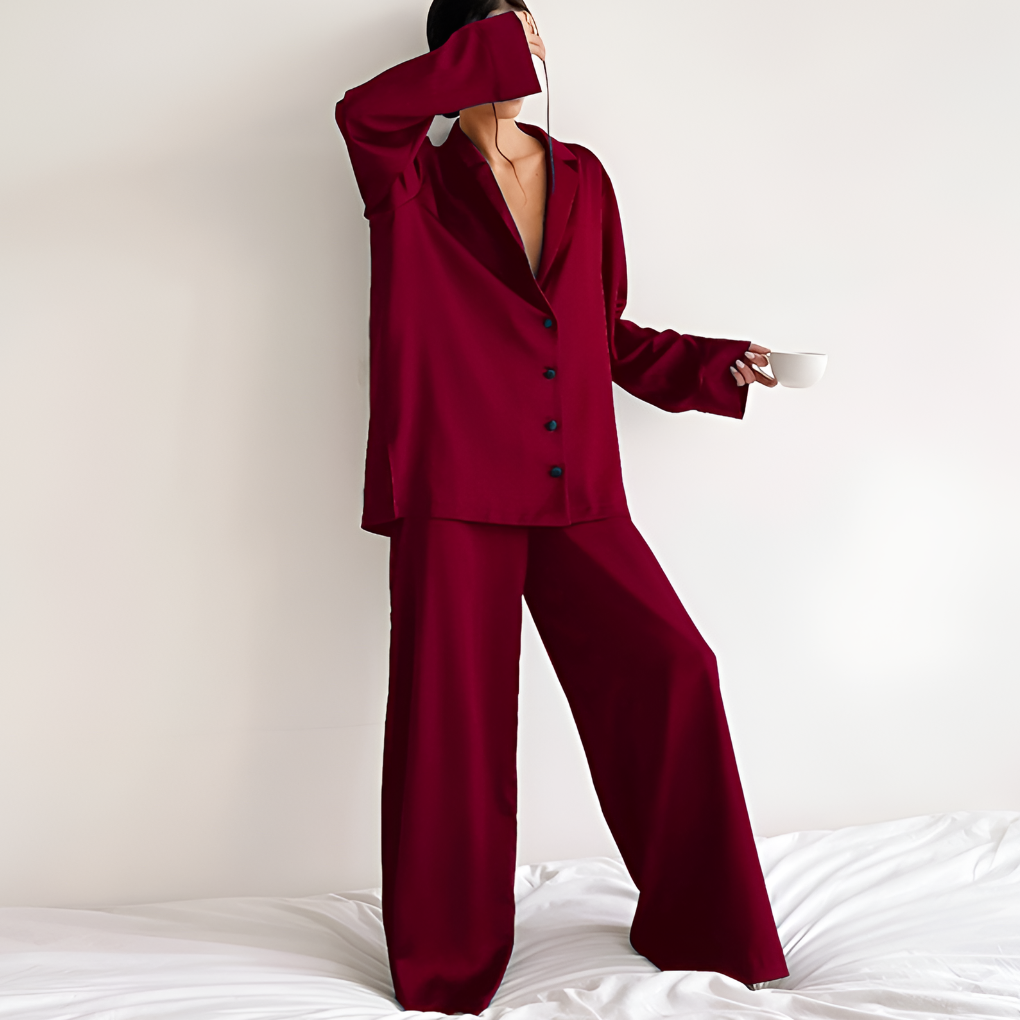 Satin-Loungewear-Set für Damen