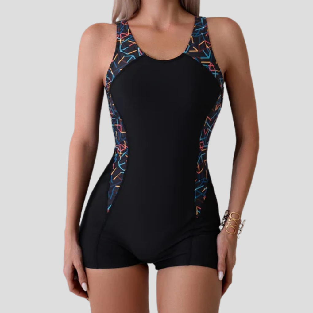 Sportlicher Badeanzug mit Shorts für Damen