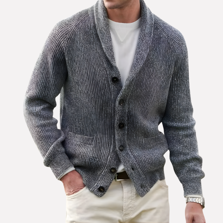 Herren Cardigan mit Schalkragen