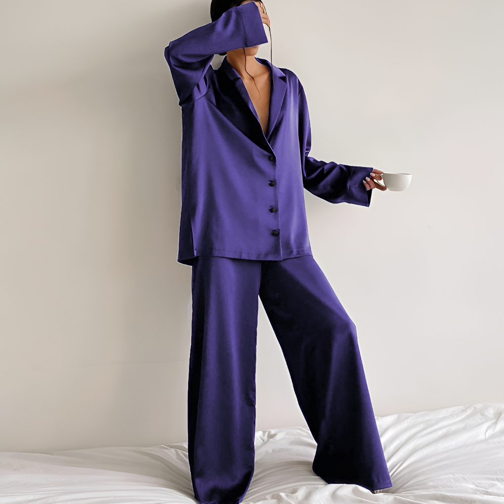 Satin-Loungewear-Set für Damen