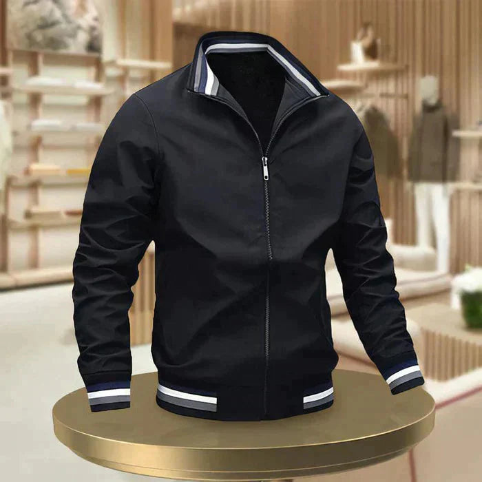 Lässige Herrenjacke mit Reißverschluss für bequemen Alltagskomfort