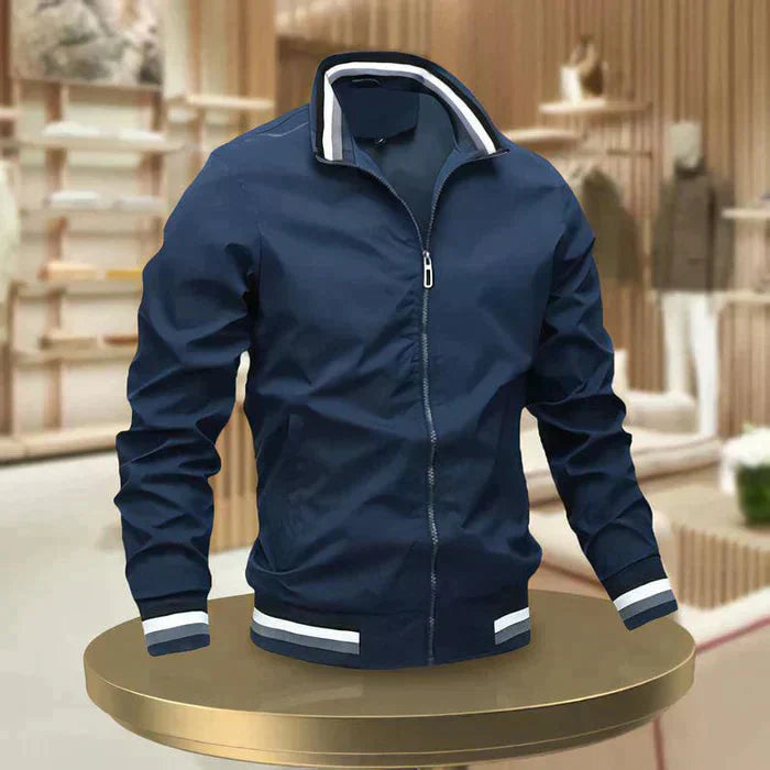 Lässige Herrenjacke mit Reißverschluss für bequemen Alltagskomfort