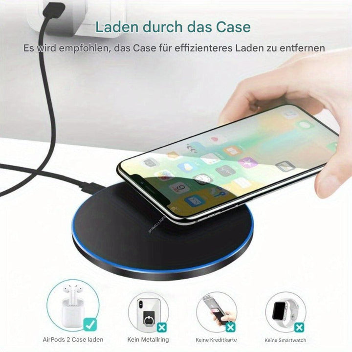 Schnelles kabelloses Ladegerät 15 W