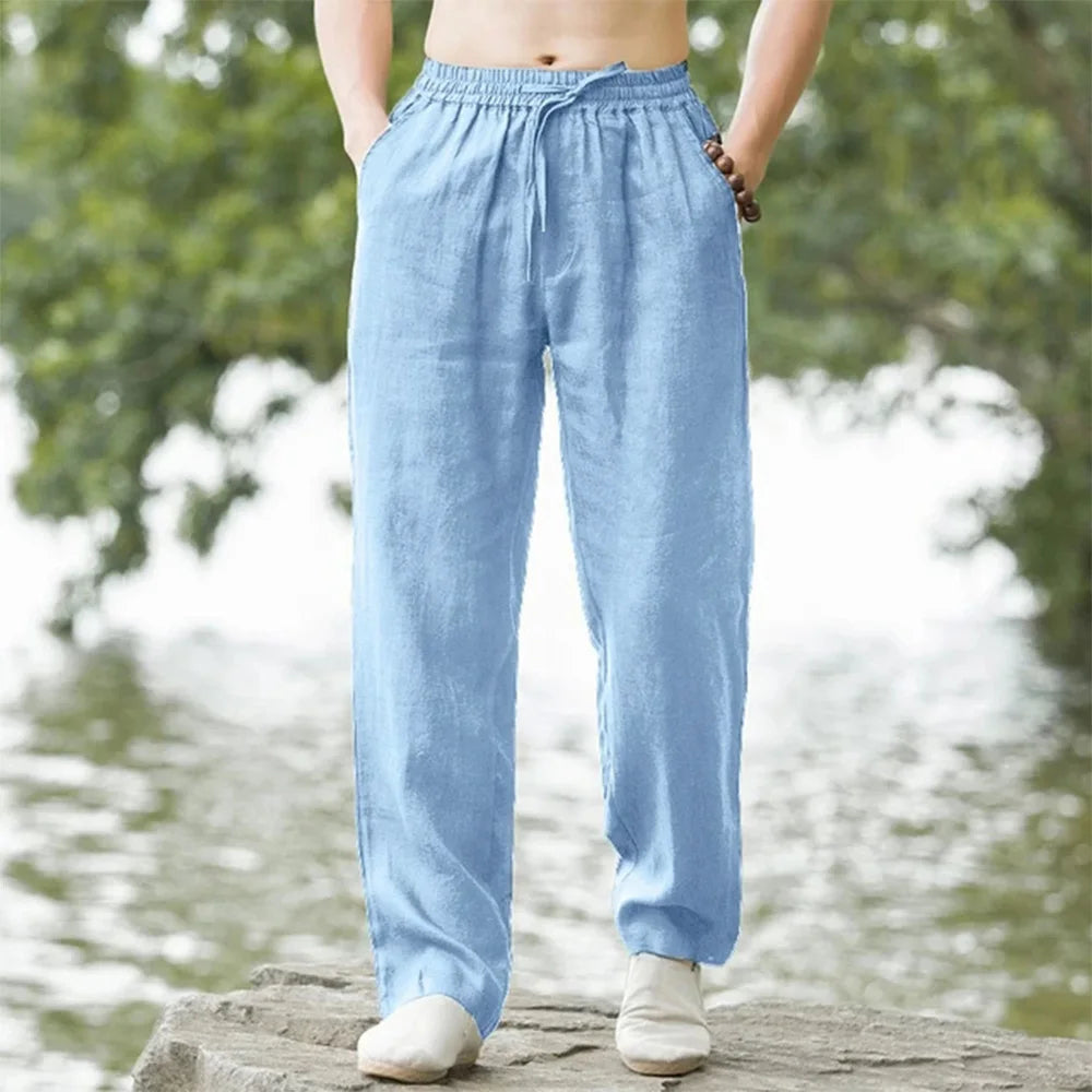 Leinen-Strandhose für Herren – für mühelosen Sommerkomfort