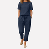 Damen Casual Langarm-Top & Hose Set