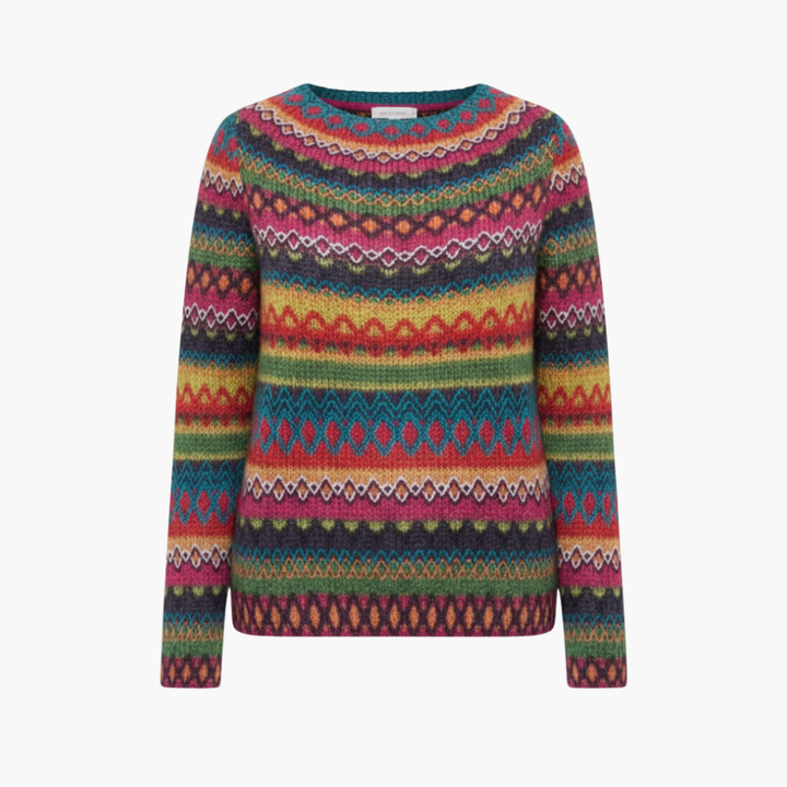 Damen Strickpullover mit Rundhalsausschnitt
