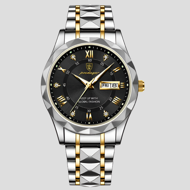 Luxuriöse Herrenuhr aus Edelstahl für den Geschäftsalltag