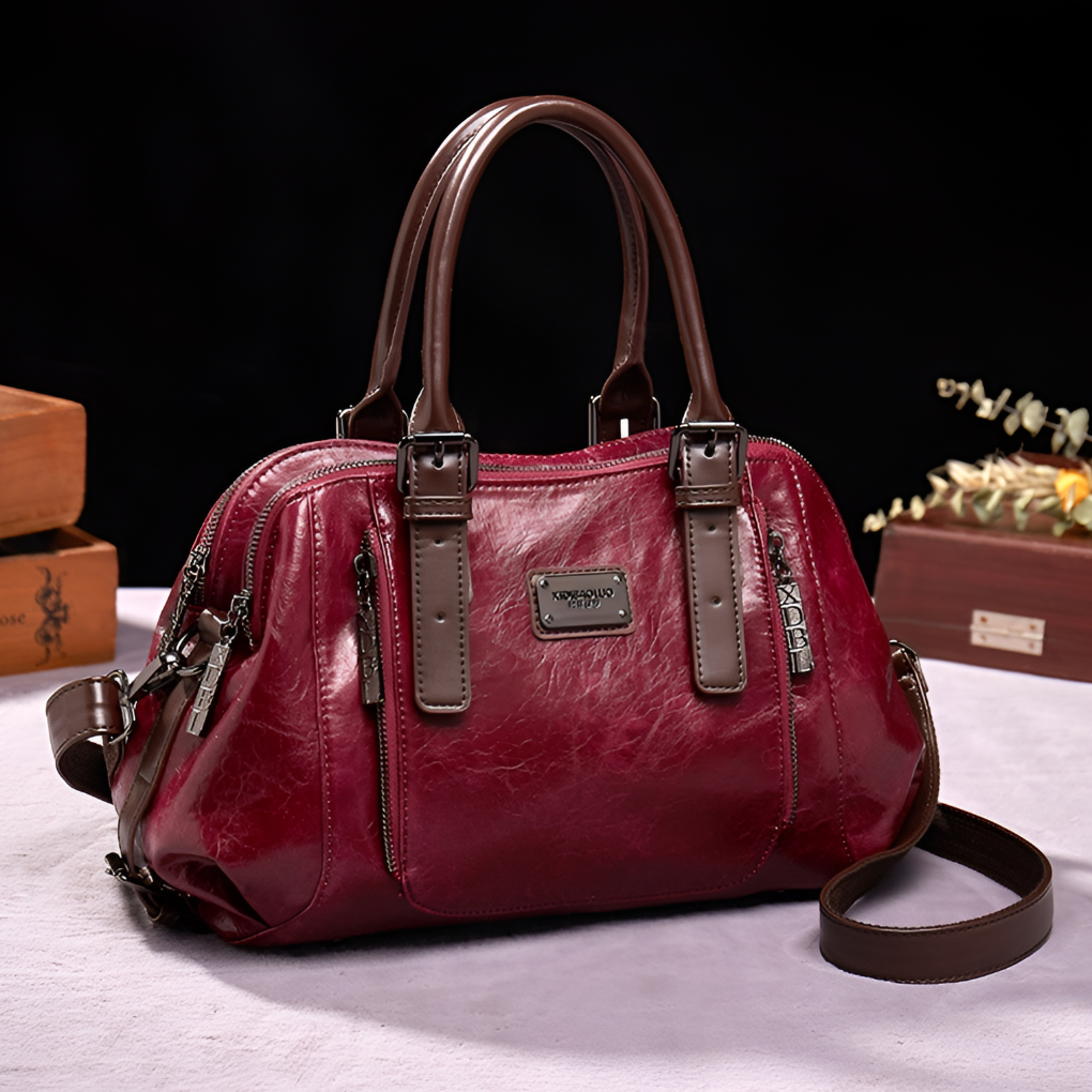 Klassische Handtasche aus Leder