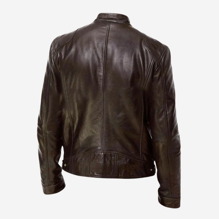Klassische Herren-Lederjacke