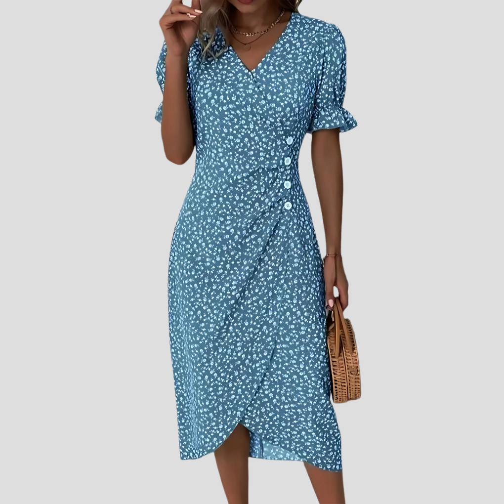 Elegantes Midikleid mit Blumenmuster für Damen