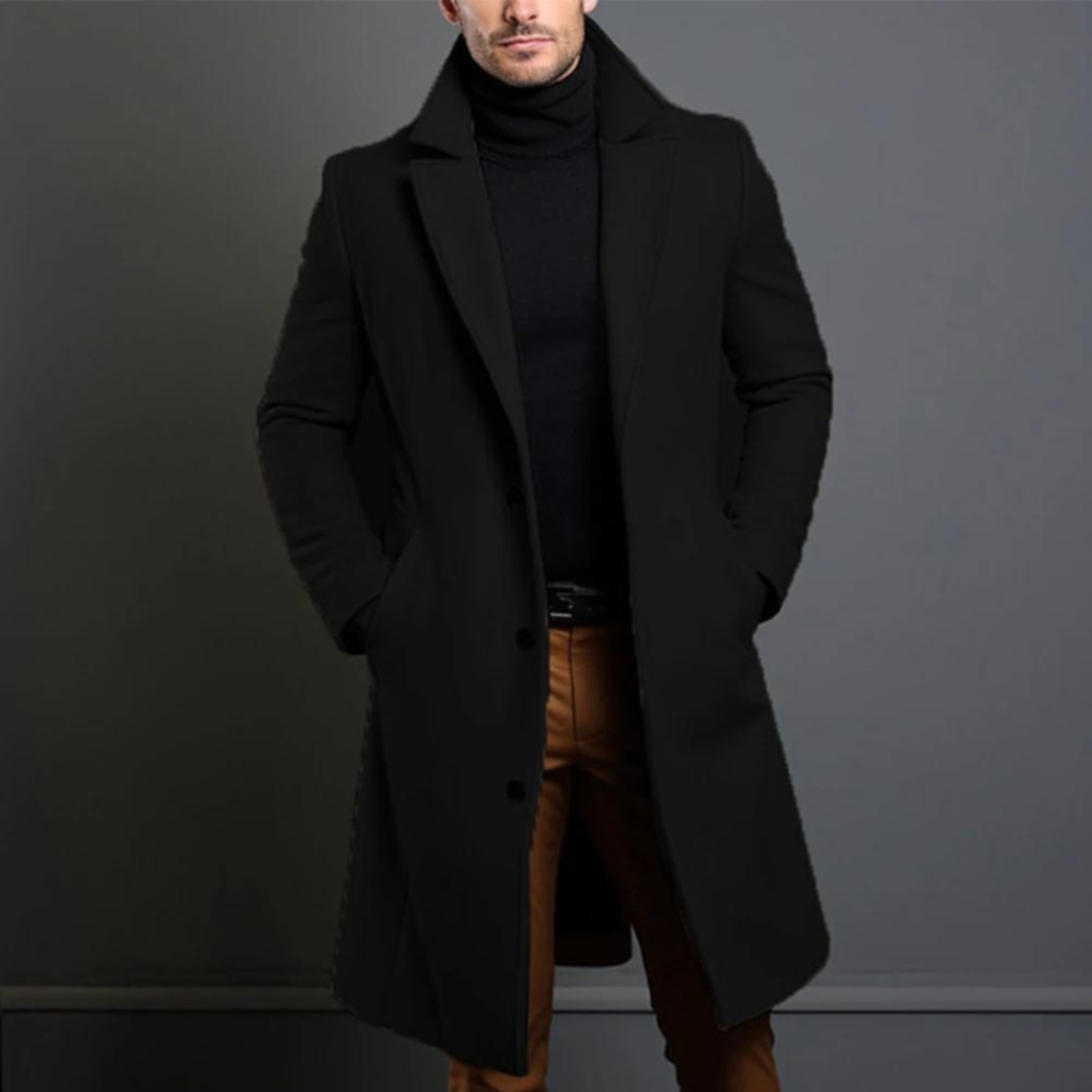 Herren-Wollmantel