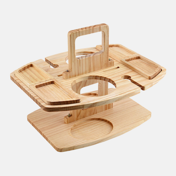 Tragbarer, klappbarer Picknicktisch aus Holz