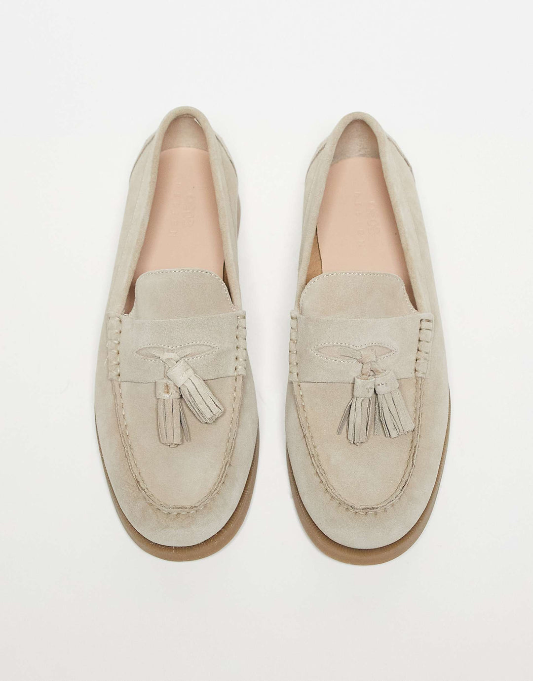 Luxuriöse Wildleder-Loafer mit Quastendetail
