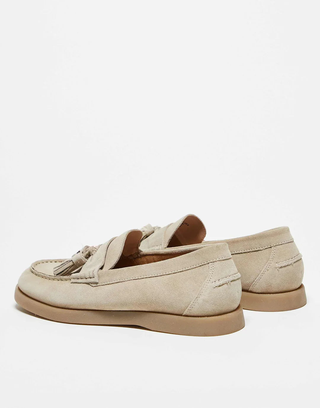 Luxuriöse Wildleder-Loafer mit Quastendetail