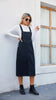Damen Midi-Jeanskleid