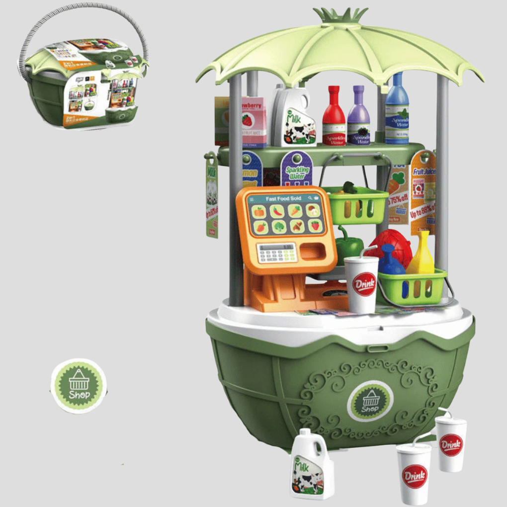 Spielzeug-Eiswagen mit Zubehör