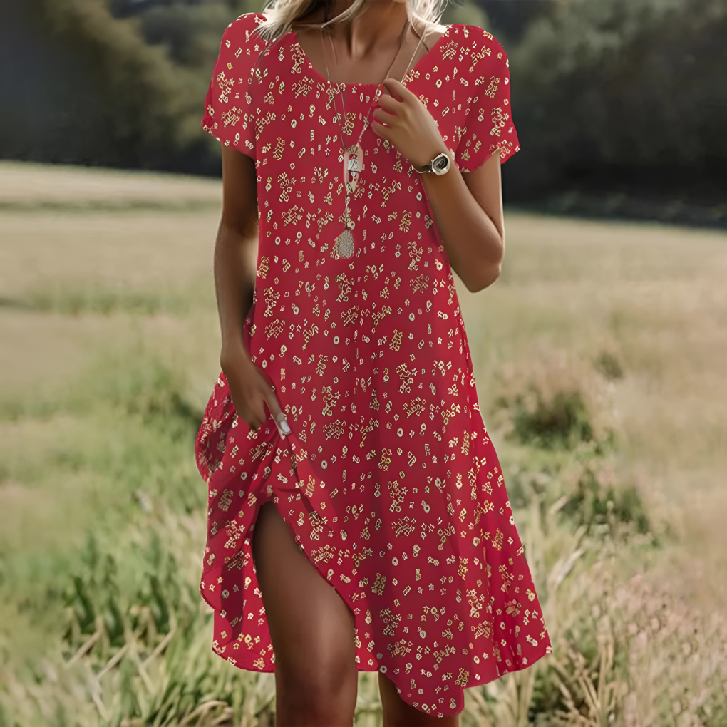 Modisches und bequemes Sommerkleid für Damen