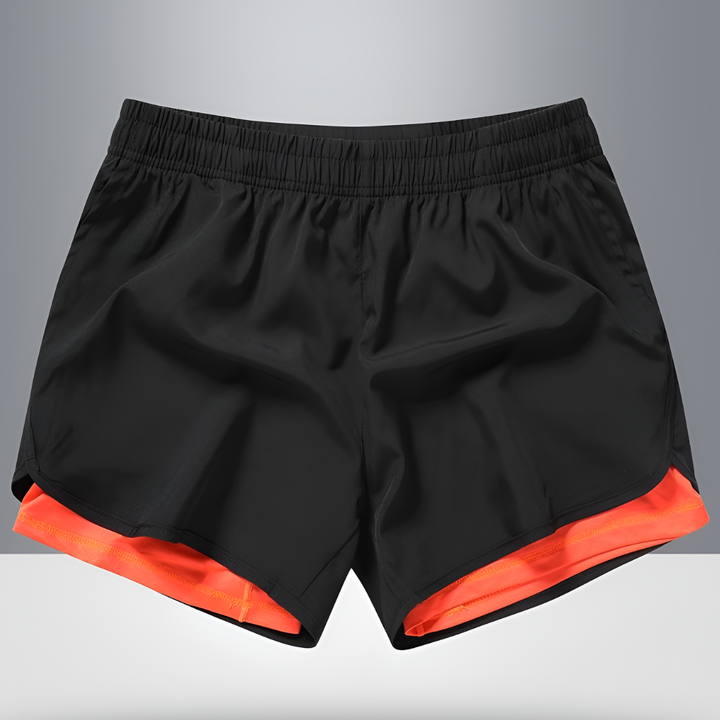 Schnelltrocknende Herren-Laufshorts mit Reißverschluss