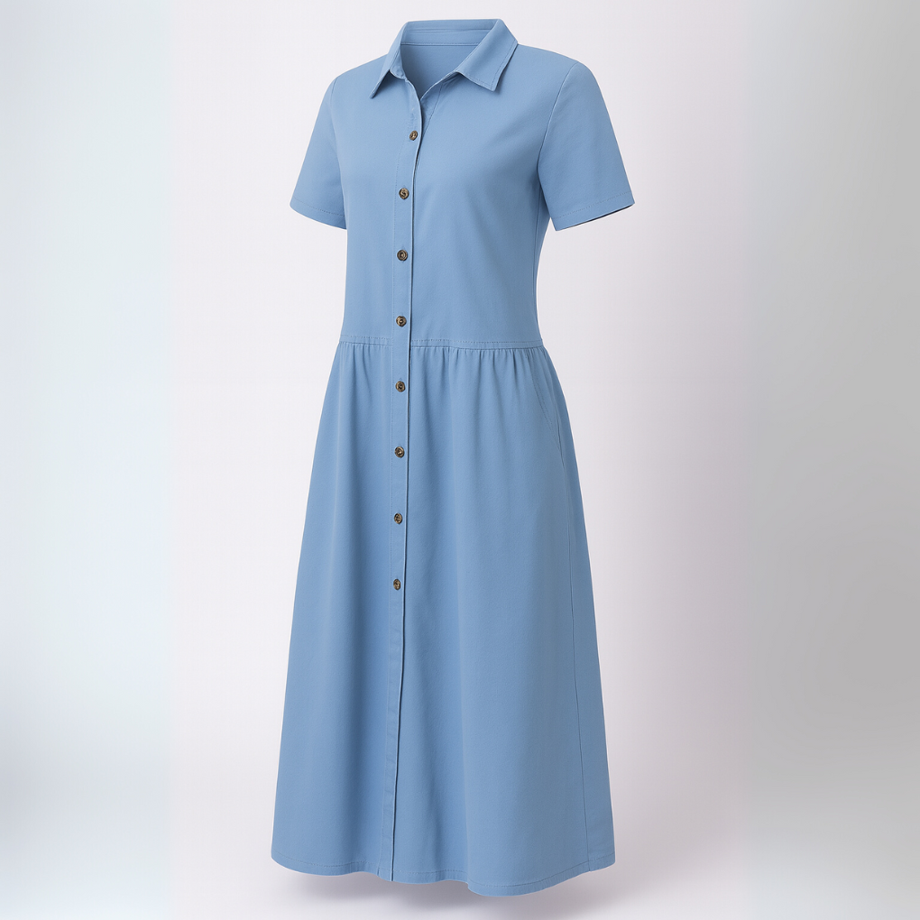 Geknöpftes Jeanshemdkleid für Damen