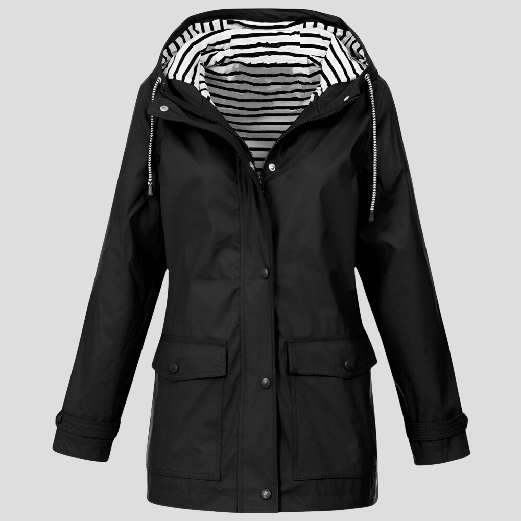 Wasserdichte und winddichte Kapuzenjacke für Damen