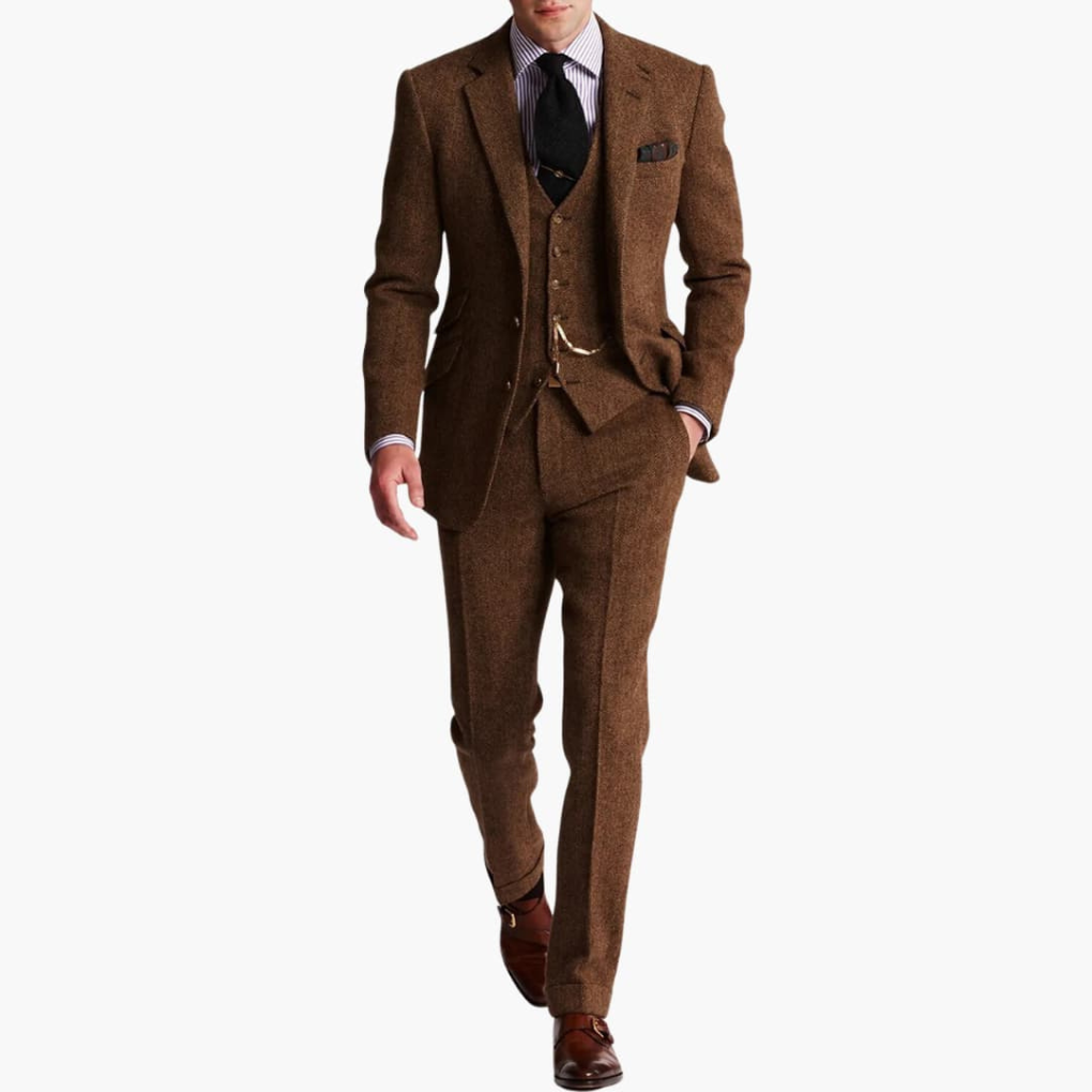 Herren Anzugset mit Jacke und Weste