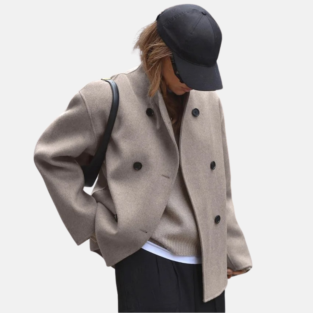 Vintage-Wollmantel für Damen