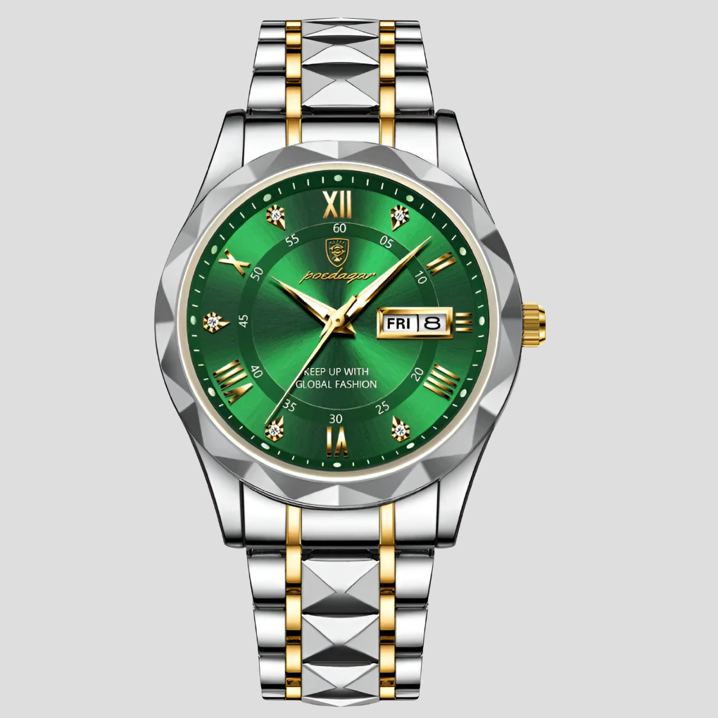 Luxuriöse Herrenuhr aus Edelstahl für den Geschäftsalltag