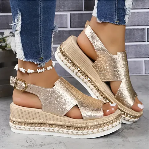 Elegante Damen-Plateausandalen für den Sommer