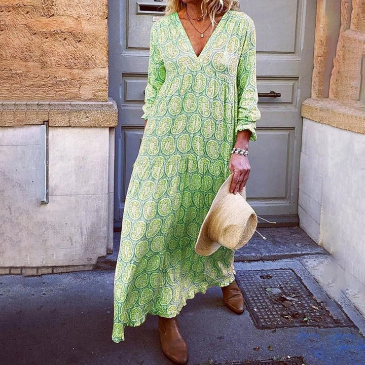 Bohowaves Maxikleid mit geometrischem Muster