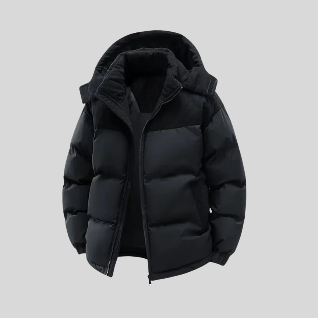 Isolierte Winterjacke mit Kapuze für Herren