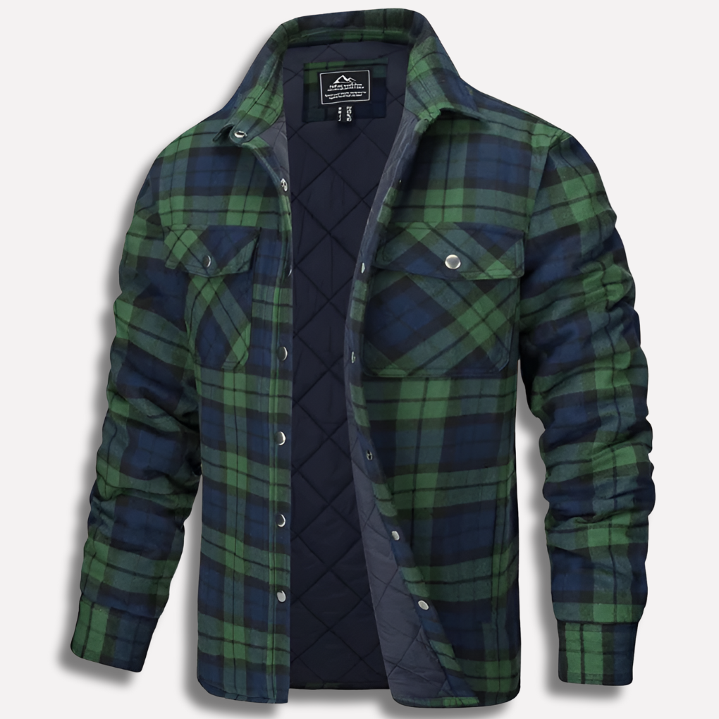 Baumwollhemd mit Karomuster im Lumberjack-Stil
