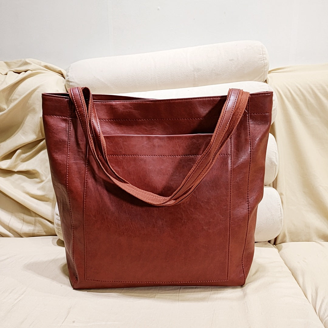 Elegante Handtasche aus weichem Leder für Damen