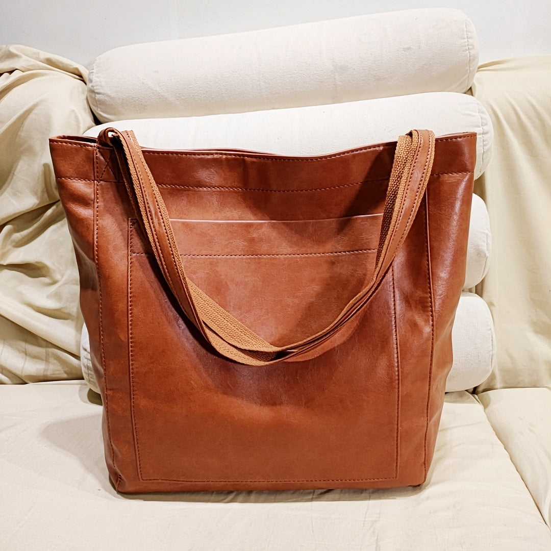 Elegante Handtasche aus weichem Leder für Damen