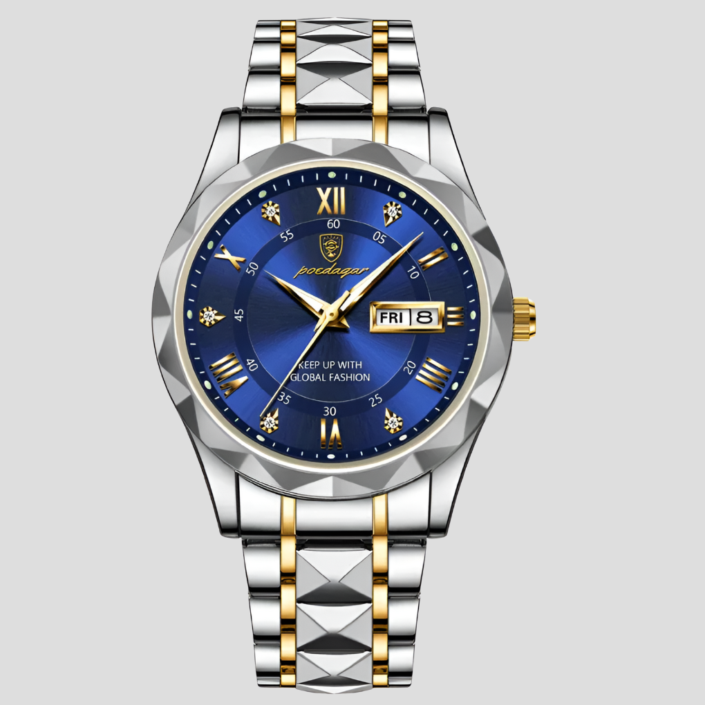 Luxuriöse Herrenuhr aus Edelstahl für den Geschäftsalltag