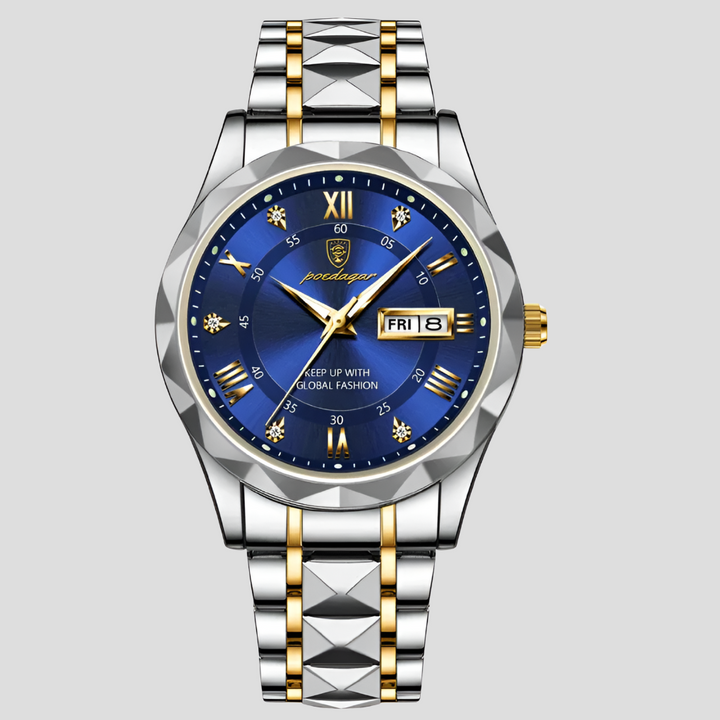 Luxuriöse Herrenuhr aus Edelstahl für den Geschäftsalltag