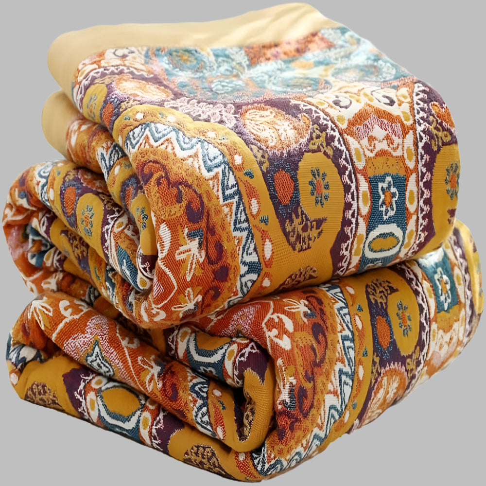 Sunrise Boho Wende-Decke