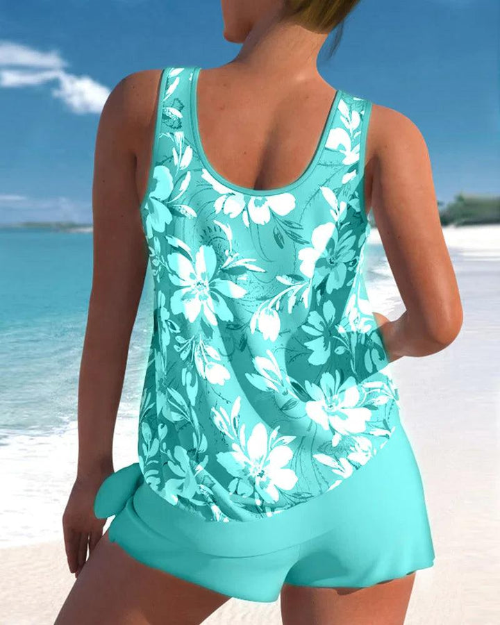 Zweiteiliger Tankini-Badeanzug für Damen
