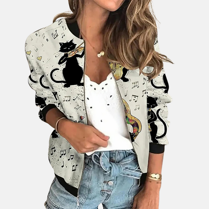 Vintage-inspirierte Bomberjacke für Damen