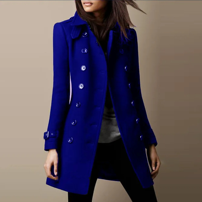Eleganter, zweireihiger Damen-Trenchcoat