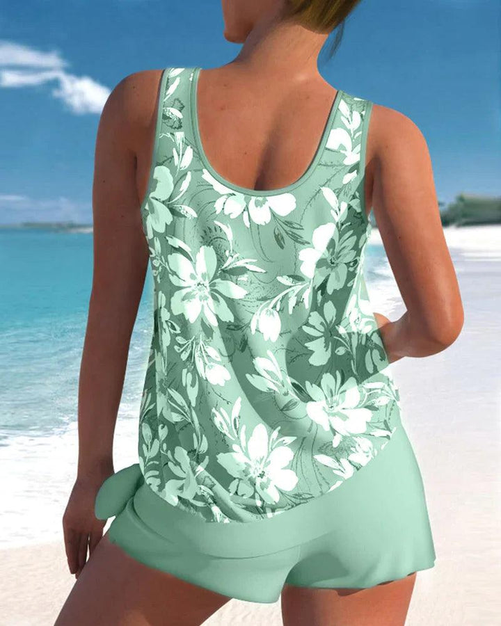 Zweiteiliger Tankini-Badeanzug für Damen