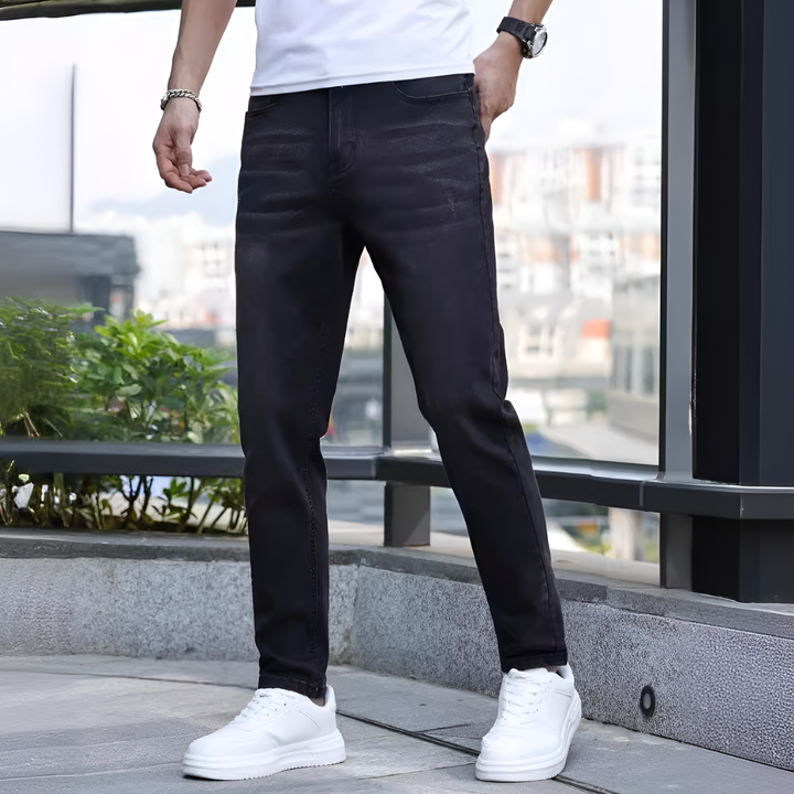 Einfarbige Freizeitjeans für Herren